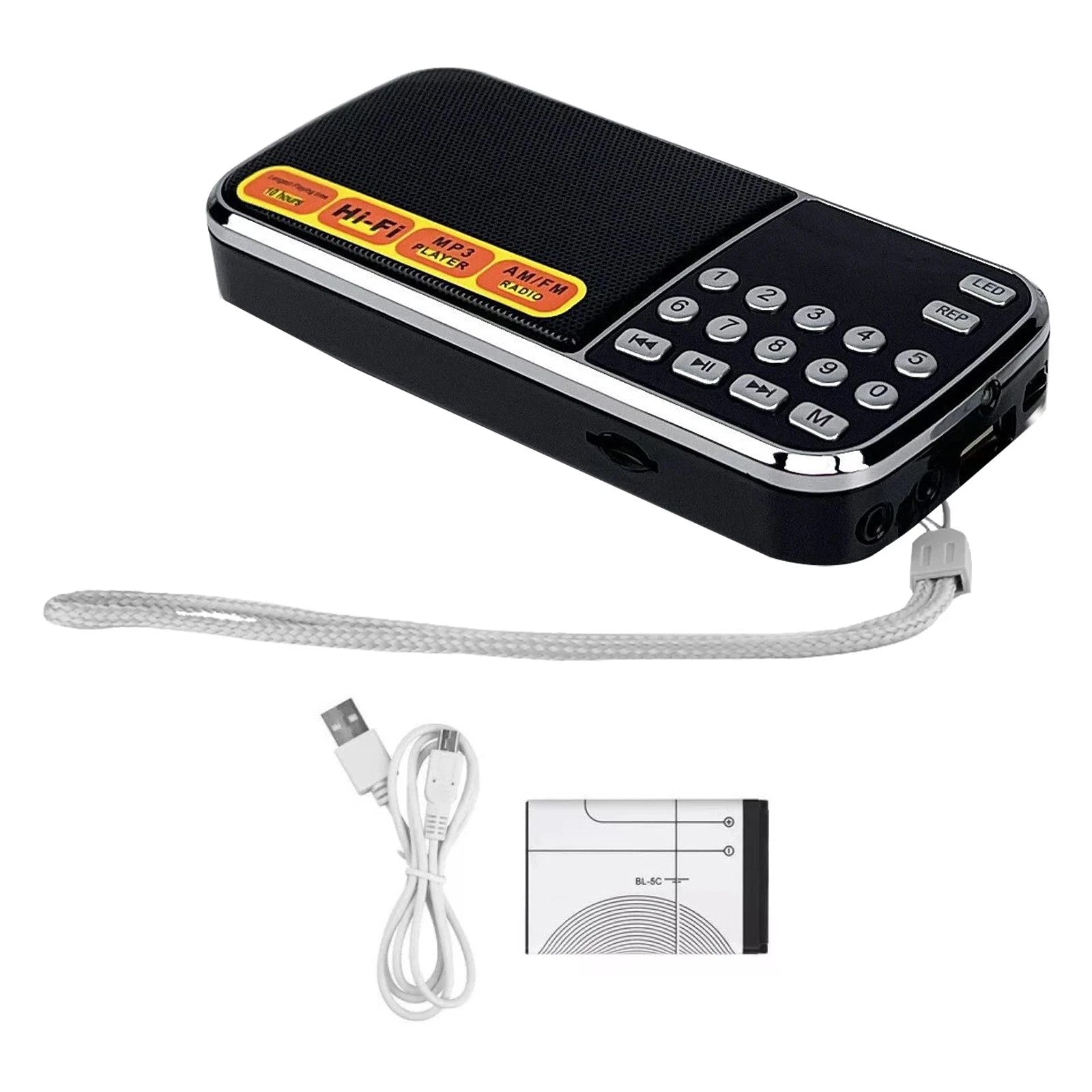 87db S/n Portable Fm (76-108mhz) / Am (522-1710khz) Radio Audio