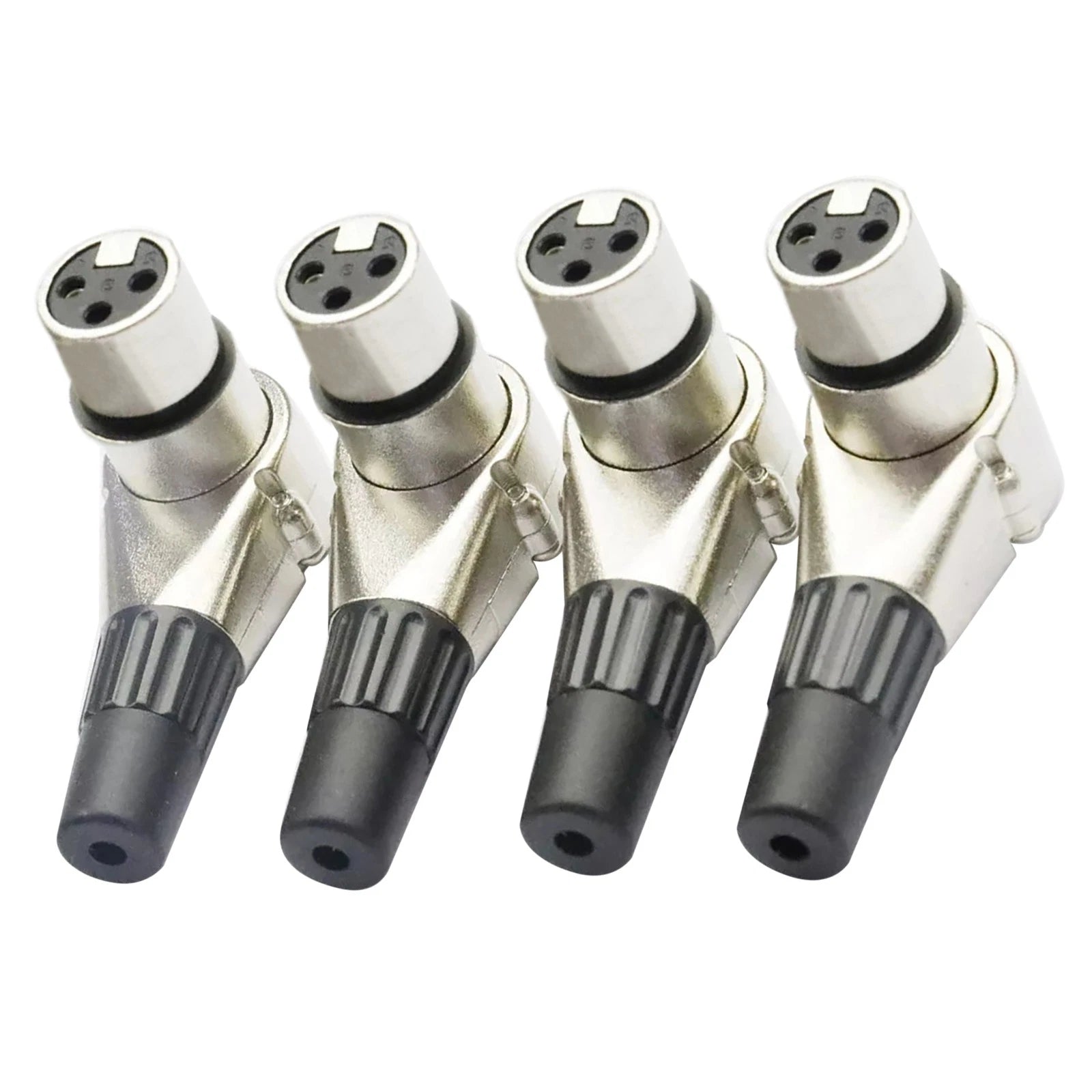 3 Pin Xlr Female Adjustable Right Angle Connector Positions Adapter 4x