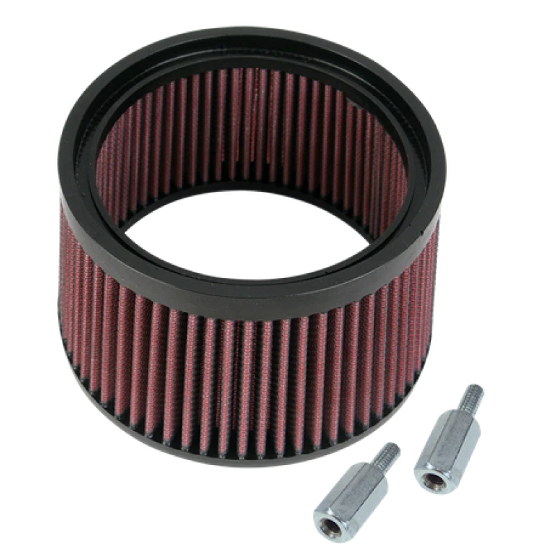 S&s Cycle 1in Taller Pleated Stealth Air Filter Kit