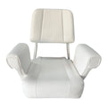 Murray Product White Ladderback Helm Chair W/ White Cushions /