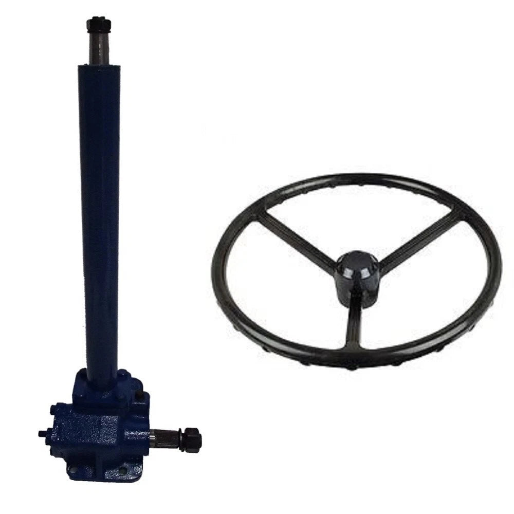 Steering Box Assembly With Wheel & Cap Fits Kubota Replaces