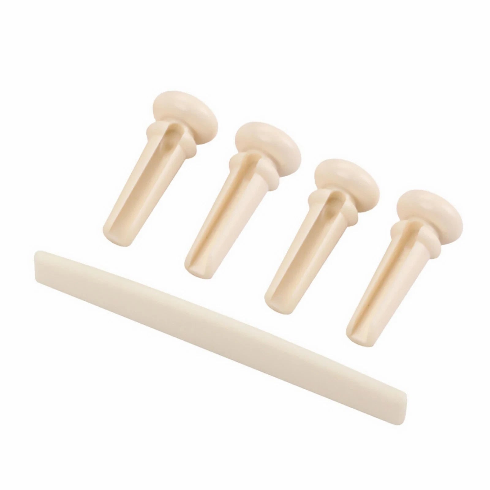 Acoustic Bass Guitar Plastic Bridge Pins+saddle Instrument