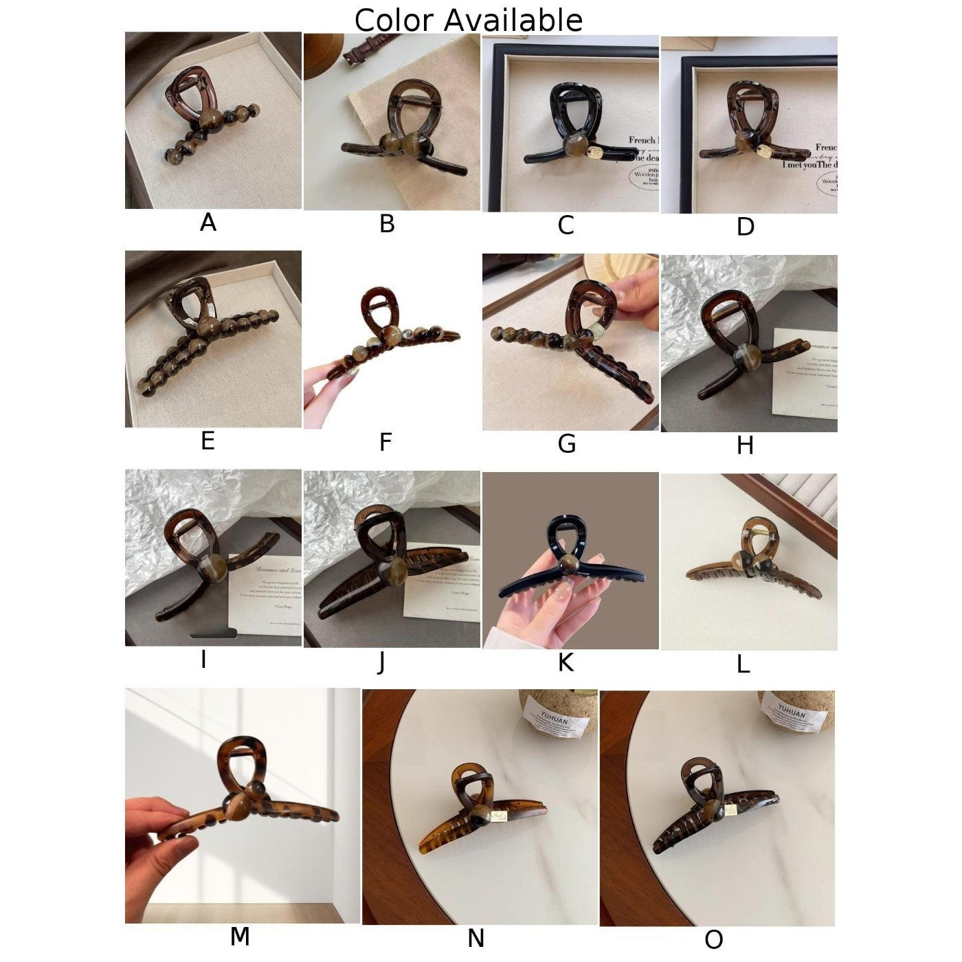 Gradient Hair Clip Secure Grip