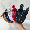 Vintage Polka Dot Wide Headband