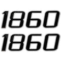 Mako Boat 1860 Decal 153852 | Black Metallic 16 1/4 Inch (Pair)Opens i