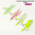 Glow in the Dark Squid Lure for Fishing