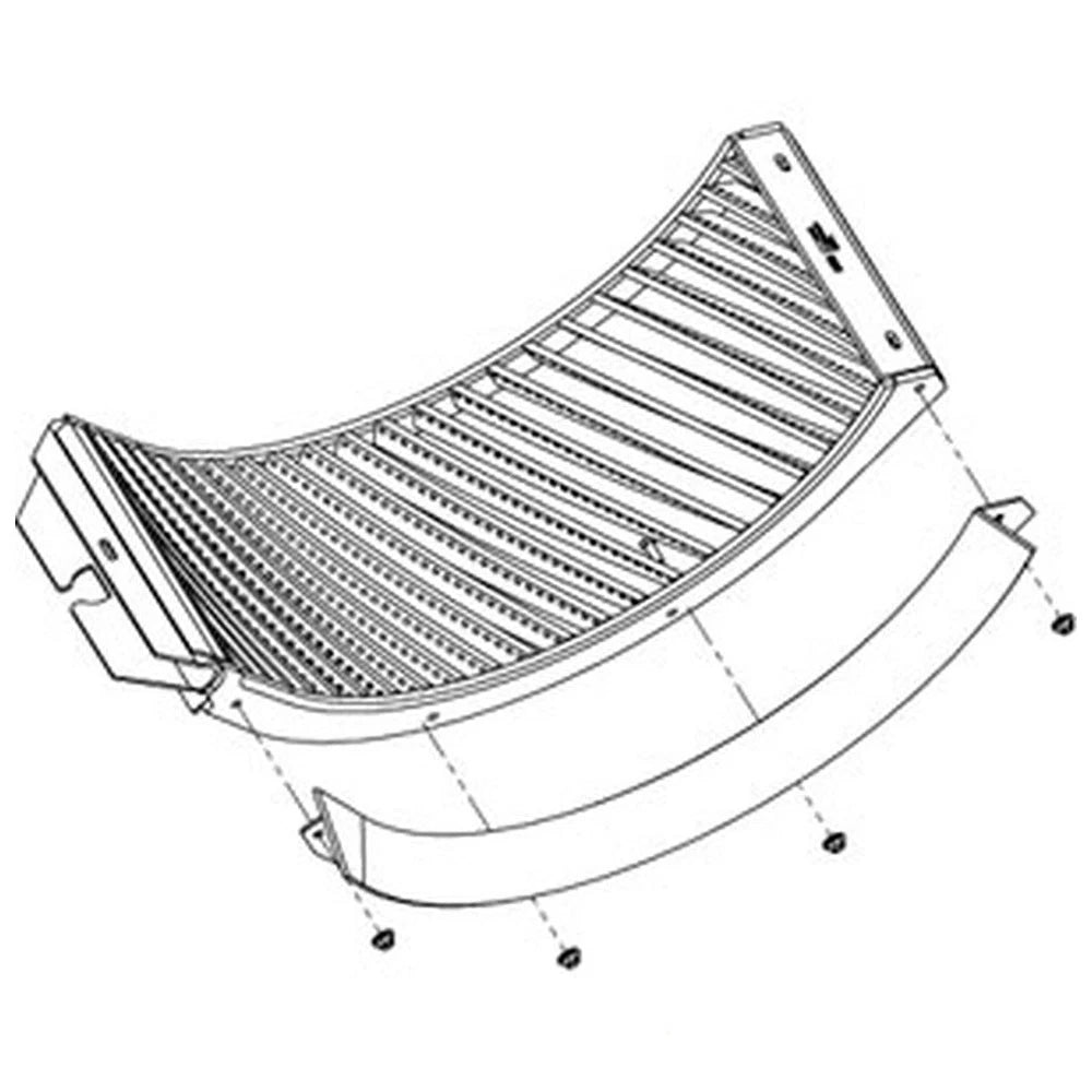 Ah205254hb Concave, Front (Small Grain, Helical Bars)