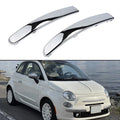 Front Bumper Trim Cover Lower Moulding Chrome Silver For Fiat 500
