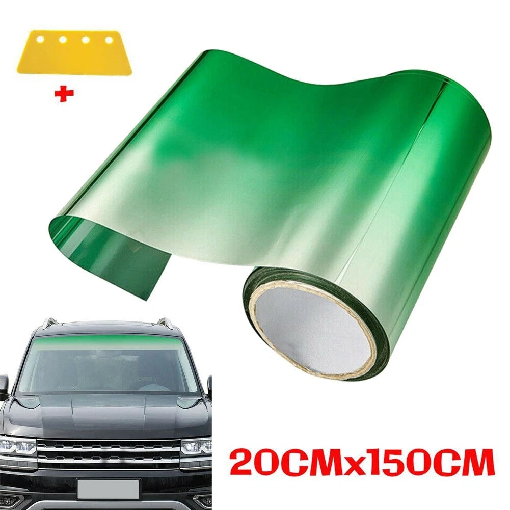 1.5m Green Sun Visor Strip Tint Film Car Front | Hook & Hull Co