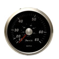 Faria Boat Speedometer Gauge 3 1/4 Inch Pewter Black by Faria