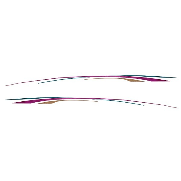Rinker Boat Decal Aqua Gold Magenta by Rinker