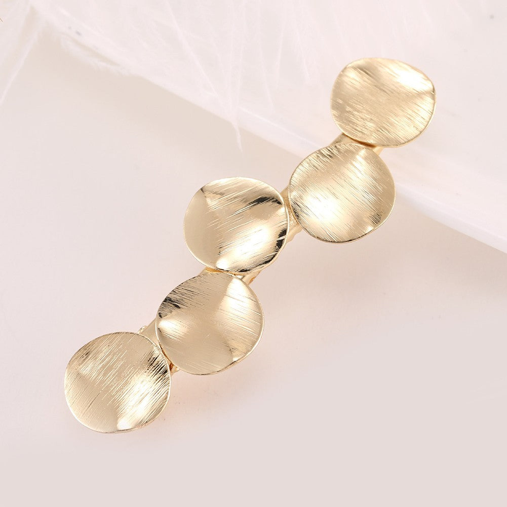Gold Retro Hair Clip Portable Design