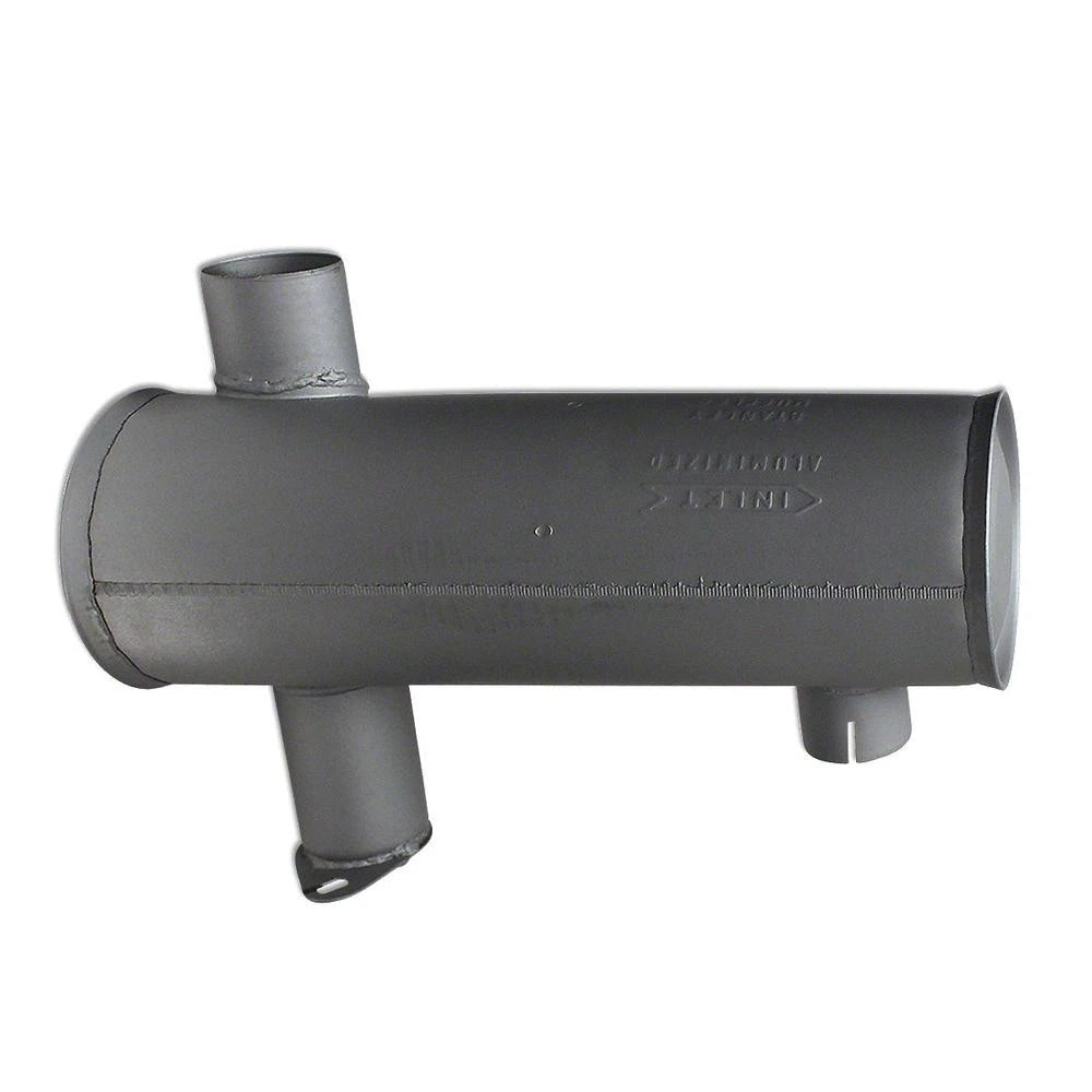 Acs2231 Horizontal Round Body Muffler (Under Hood) Fits Allis Chalmers