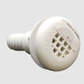 Boat Thru Hull Strainer Fitting With Screen Barbed White 3/4 Inch