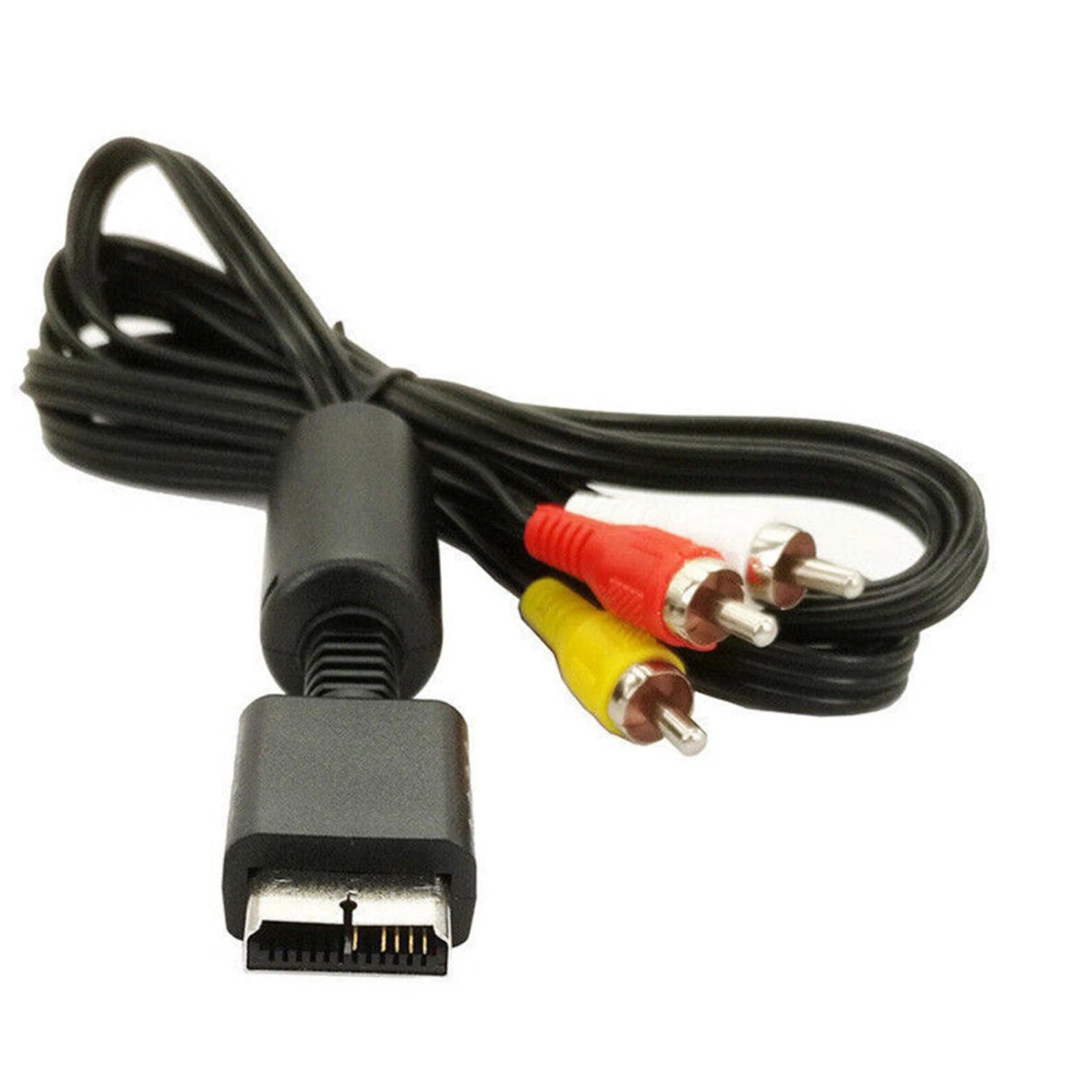 1.8m Rca Av Audio Video Cable Tv Lead For Playstation Ps1 Ps2 Ps3