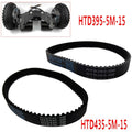 Practical Timing Belt 15mm Width Black Rubber