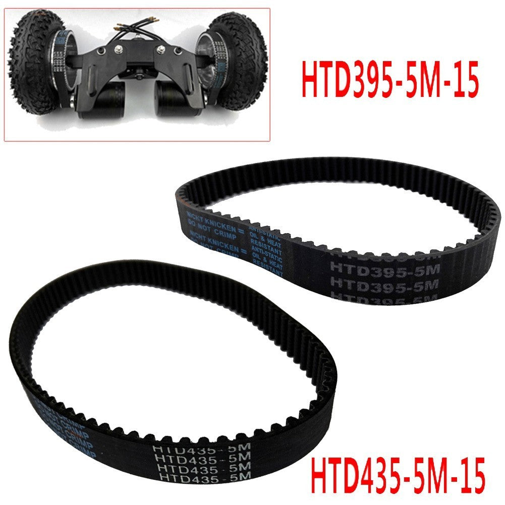 Practical Timing Belt 15mm Width Black Rubber