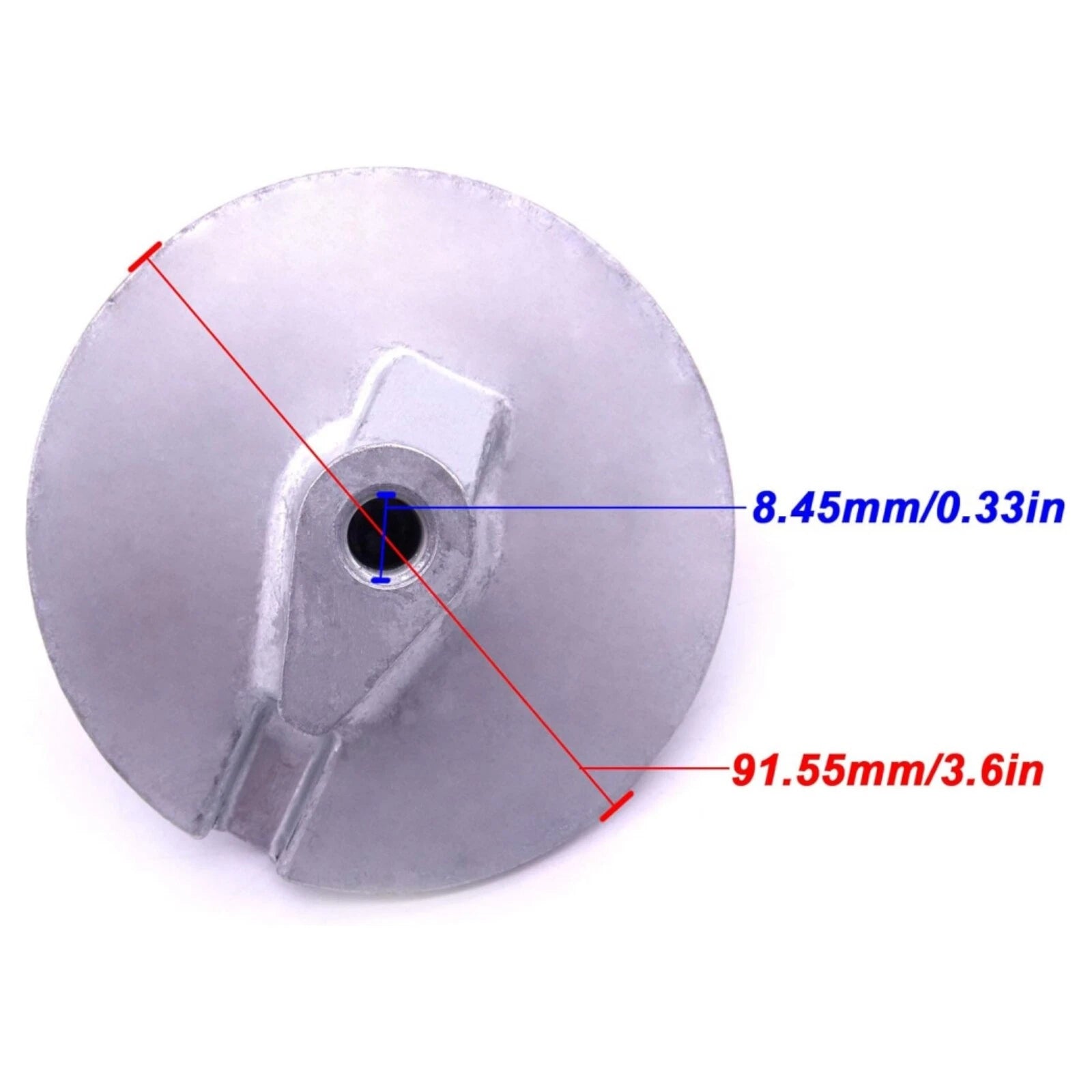 Trim Tab Zinc Anode for Yamaha Outboard 115-200 HP 2/4T