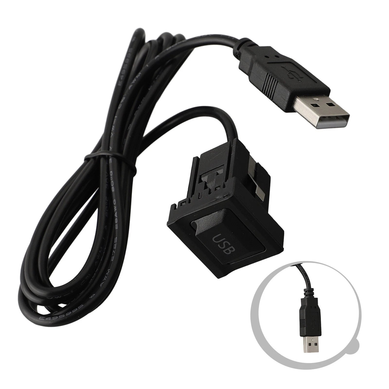 Usb With Dust Cover For Dash Flush Mount Dual Usb Extension High