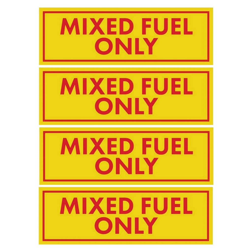 6-inch Mixed Fuel Only Vinyl Decal/Sticker for Truck Gasoline Oil