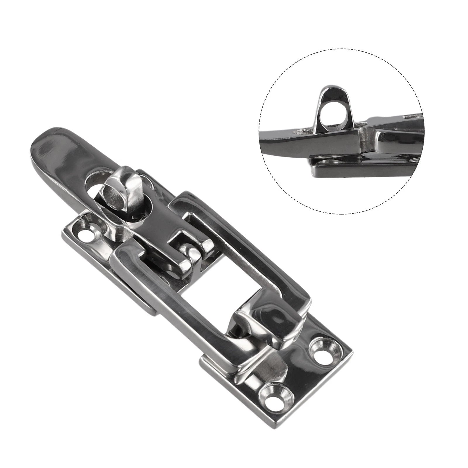 Marine Grade Door Lock Latch Anti Rattle Clamp 316 Stainless Steel