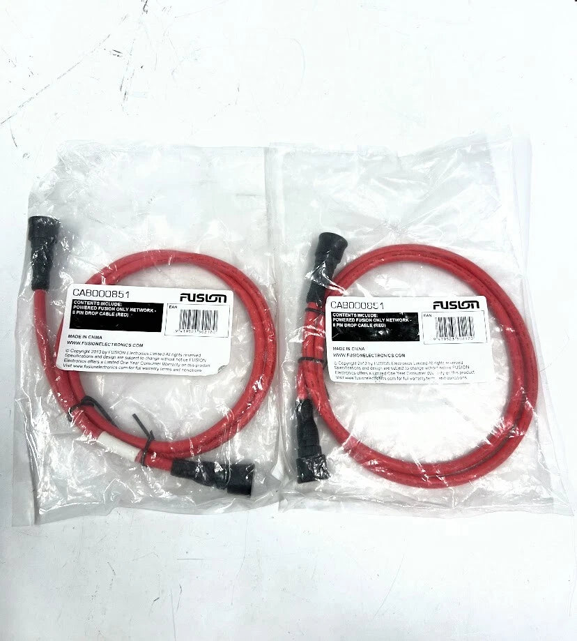 Fusion Cab000851, Powered Drop Cable, 8 Pin, 2 Pack