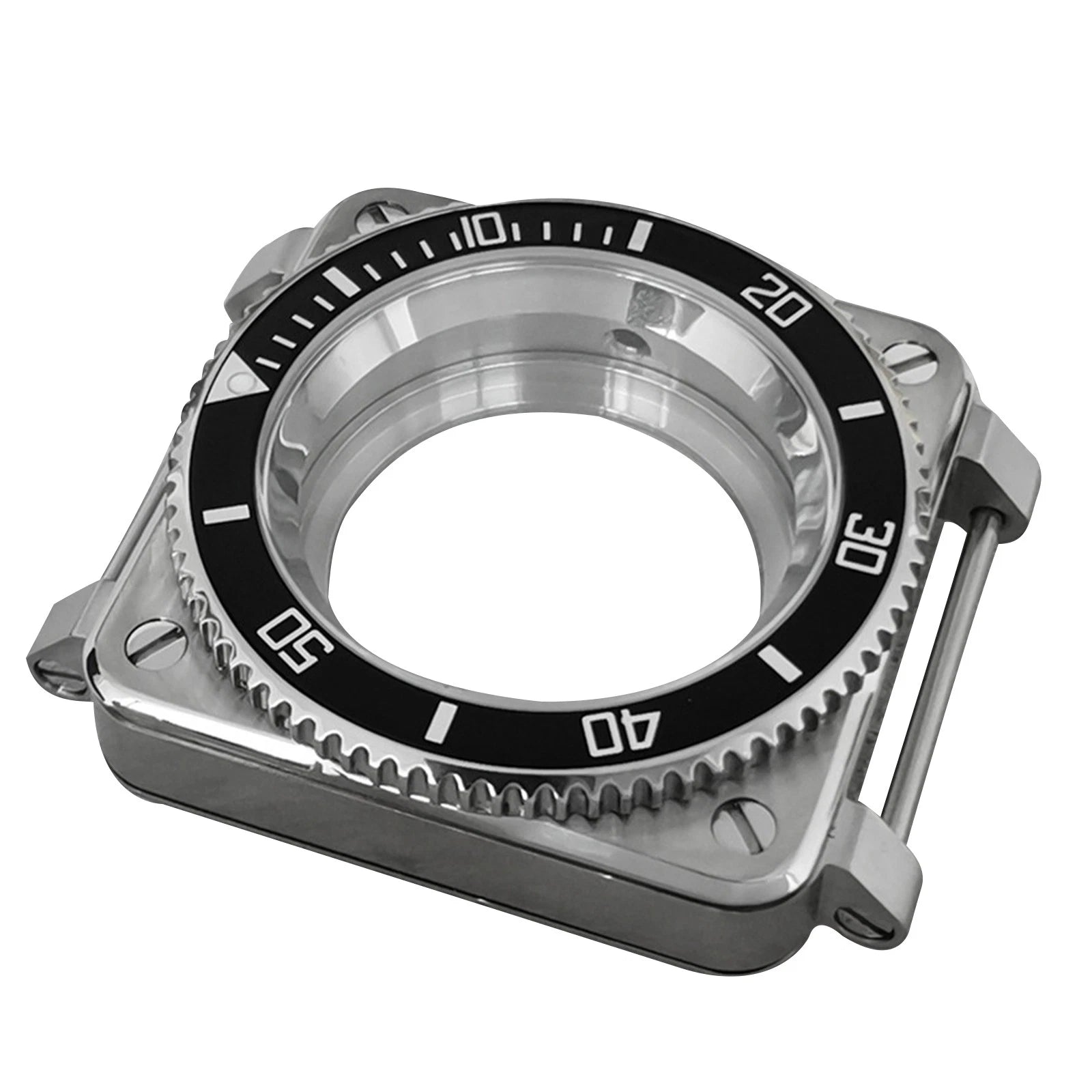 Stainless Steel Sapphire Glass Watch Case For Nh35/nh36/4r/7<wbr/>s