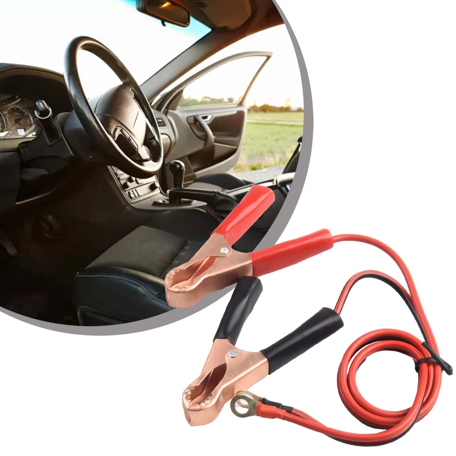 2pcs Car 50amp Battery Inverter Wire Power Transfer Cable Clip 40*32mm