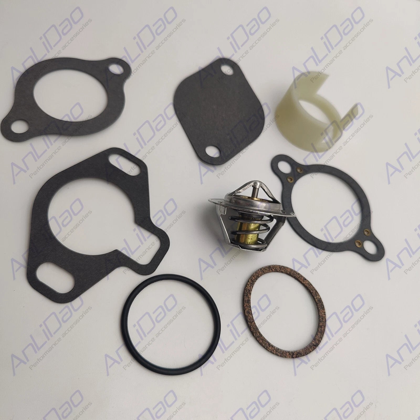 Fit Mercruiser 4.3 5.0 5.7l Thermostat Gaskets Sleeve Kit 807252q5
