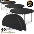 31" Folding Round Dining Table - 5 Pack