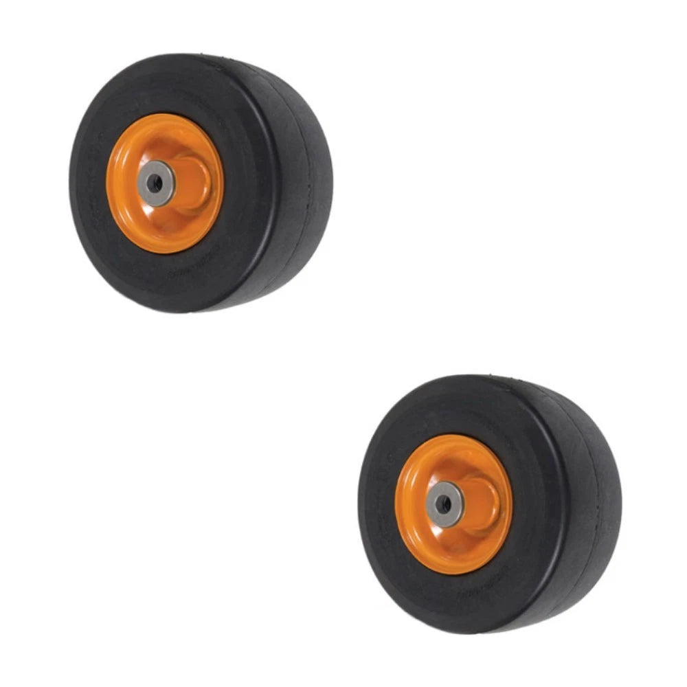 2pk Flat Free Solid Tire For Scag Mowers Front Caster Wheel 9x3.50-4
