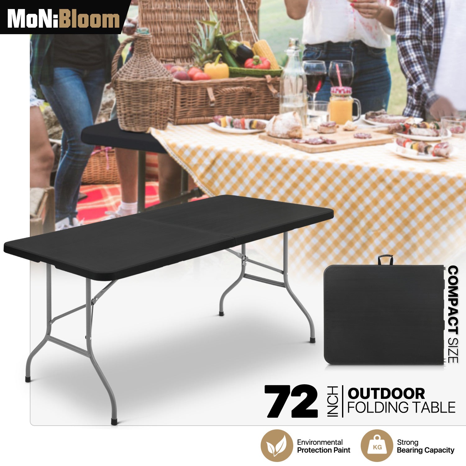 6 Ft Foldable Indoor Dining Table