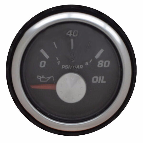 Faria Marine Oil Gauge Lund Boats Black by Faria