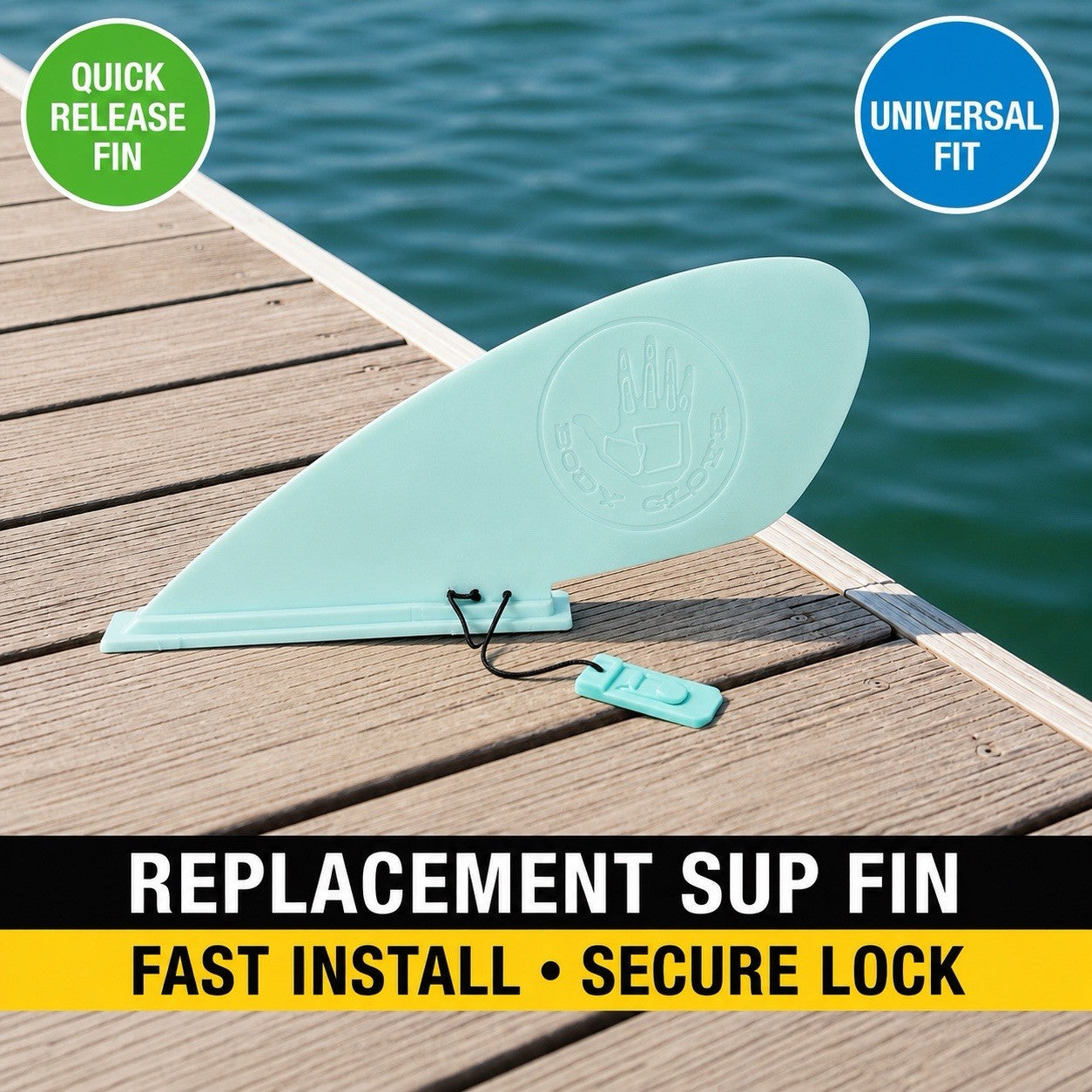 Body Glove Blue Removable Center Fin for SUP by Body Glove