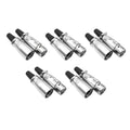 5pair Metal Xlr 3-pin Female Male Audio Mic Microphone Adapter Cable