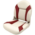 Tempress Boat Folding Fishing Seat 54520 | G3 High Back White Red