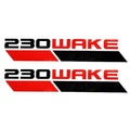 Sea Doo 230 Wake Boat Decals Black Red Pair by Sea Doo