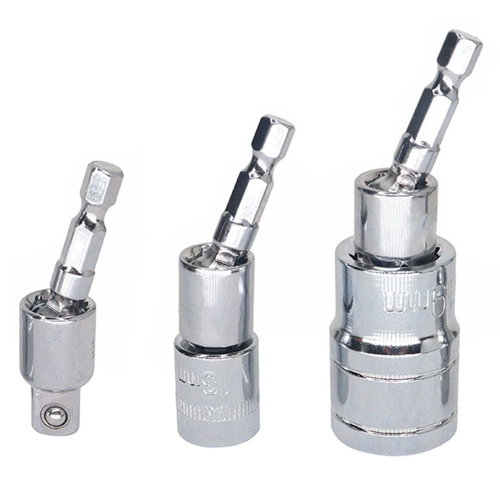 3 Piece Carbon Steel Drill Adapter Hand Drill Use