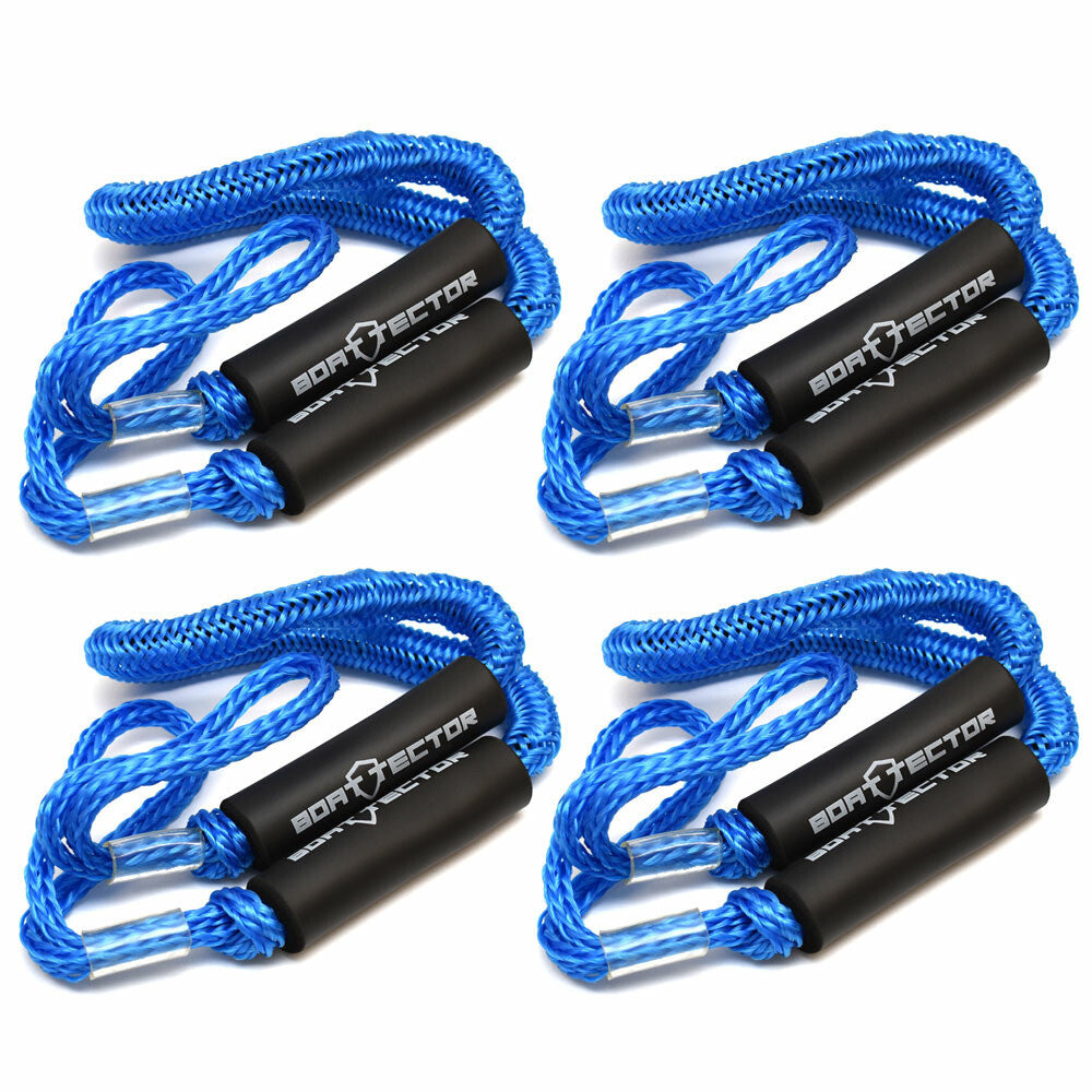 Extreme Max Boat Bungee Dock Line 4 FT Blue by Extreme Max