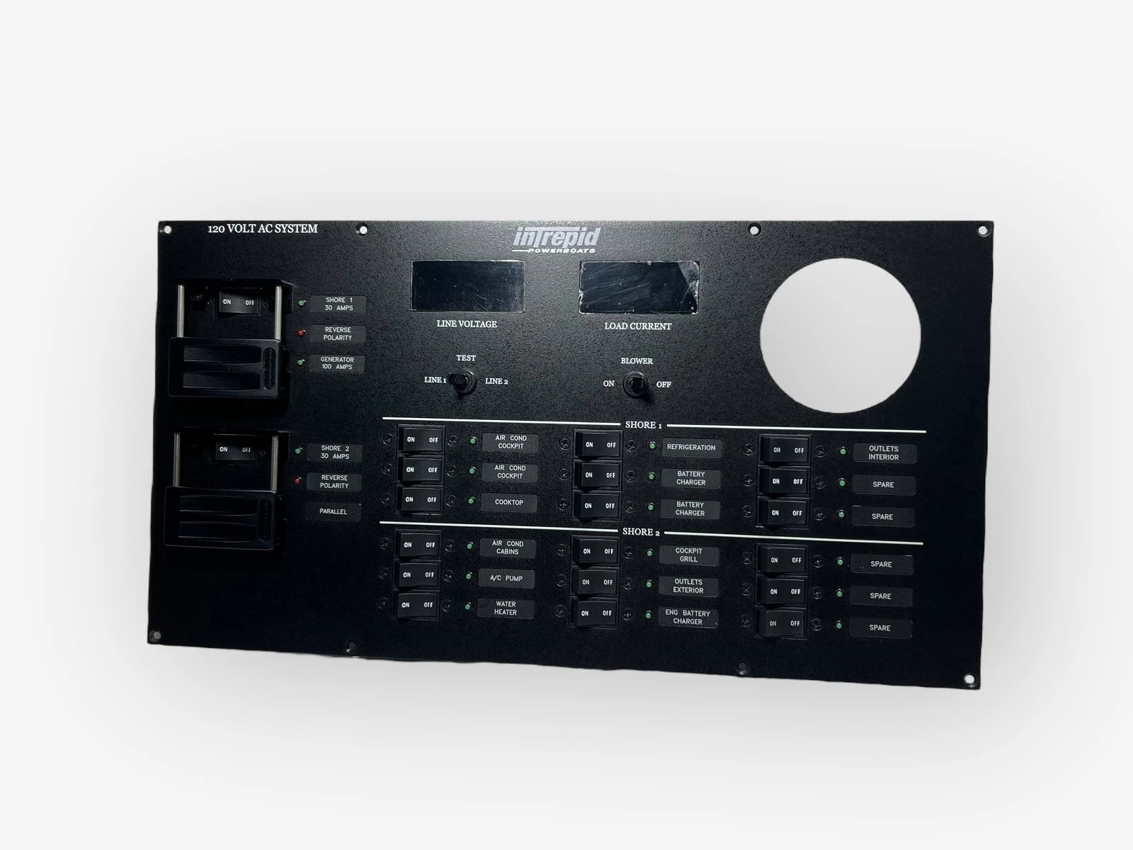 Intrepid, Marine, Electrical Switch Panel Ac 120 Volt, 20 3/4in X