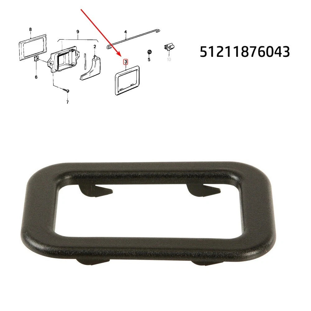 Black Car Accessories Handle Trim 51211876043 Door Handle Trim Trim