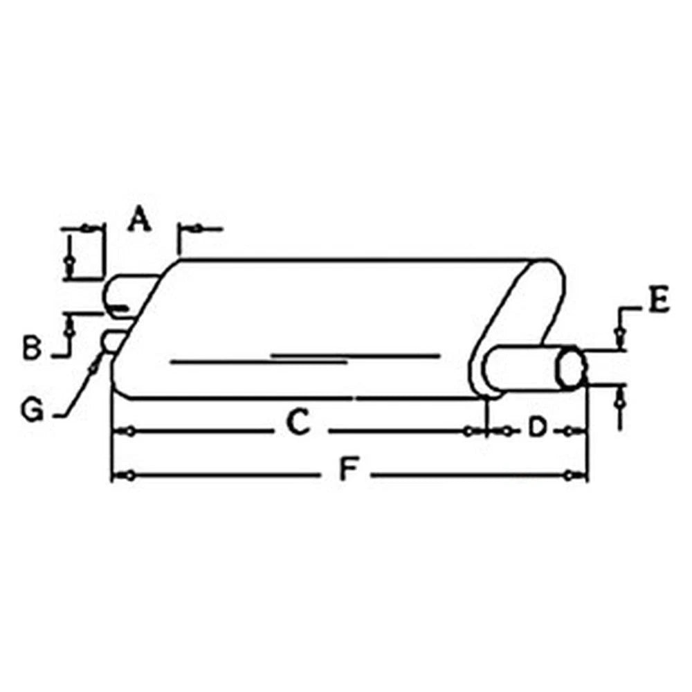 R1591 Muffler Fits Case