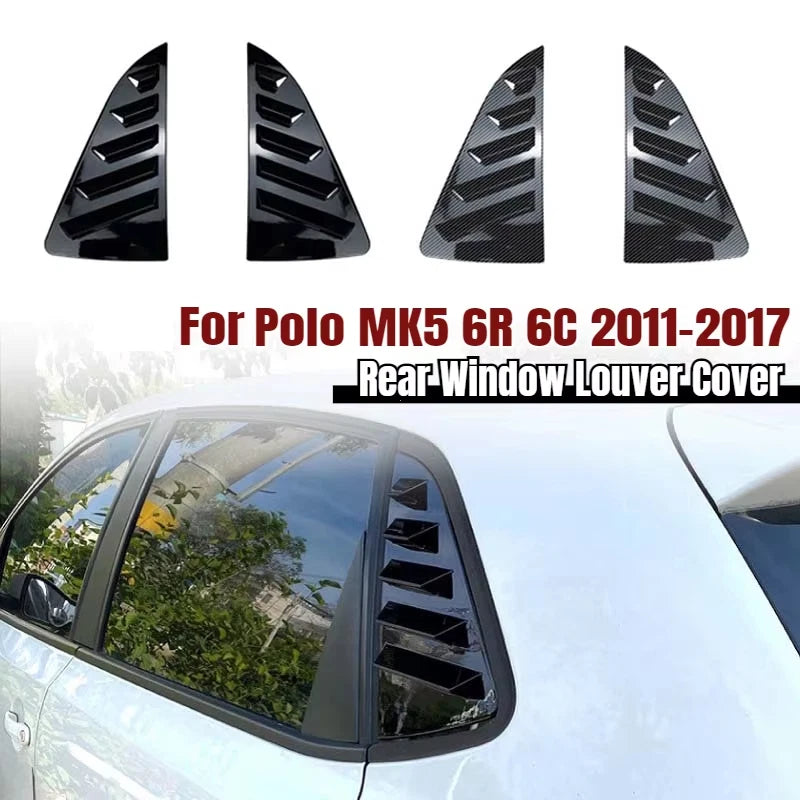 For Polo Mk5 6r 6c 2011 2017 Rear Window Shutter Cover Lightweight Abs