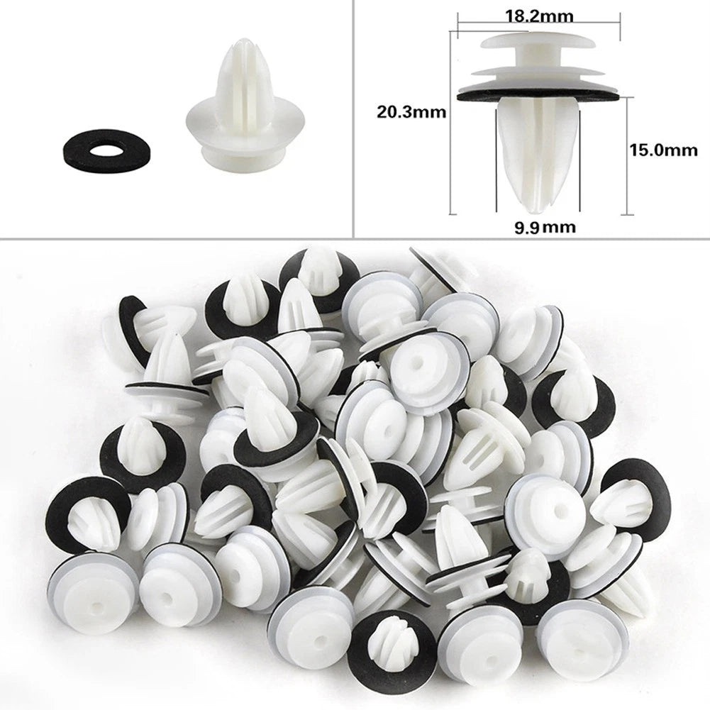 Vehicle Push Pin Door Trim Panel Clip Fastener Bumper Rivet Retainer