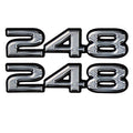 Decal Rinker Boat Black Silver Vinyl by Rinker