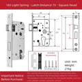 Stainless Steel Bedroom Door Lock Marine Hardware