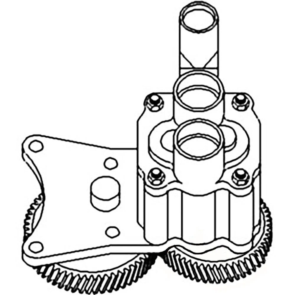 Vpd1055 New Engine Oil Pump Fits Case-ih Tractor Models 385 395 454