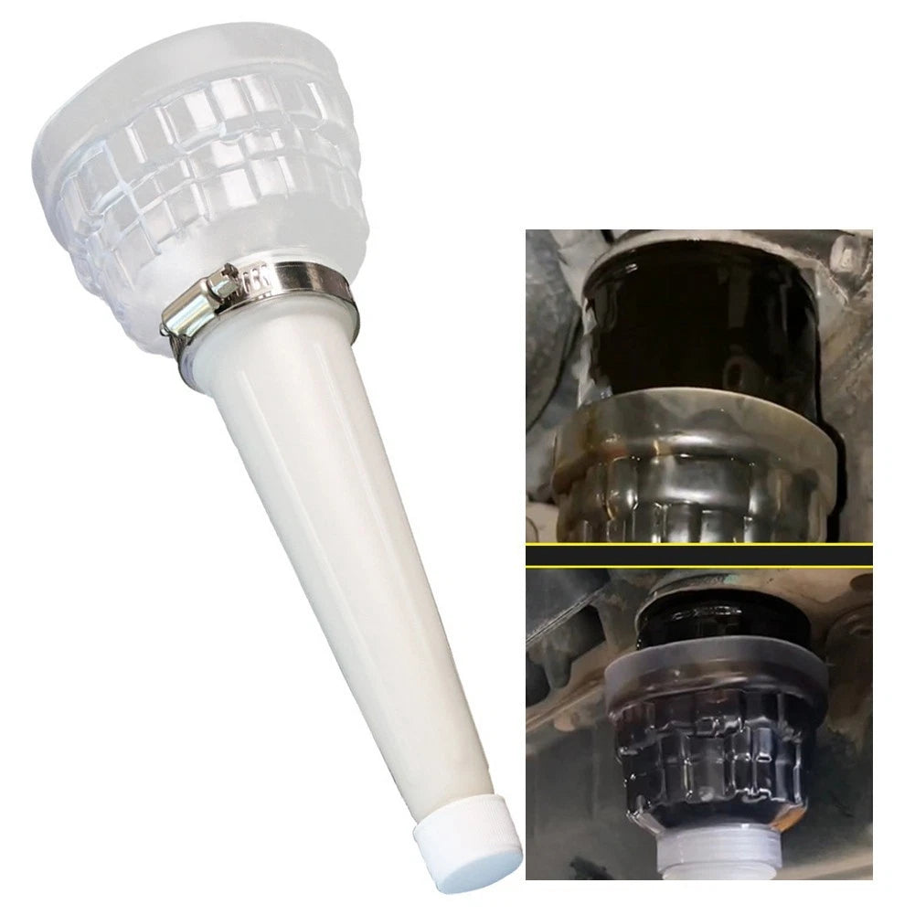 Car Oil Filter Removal Tool Funnel Rubber Wrench For Splash Defend Use
