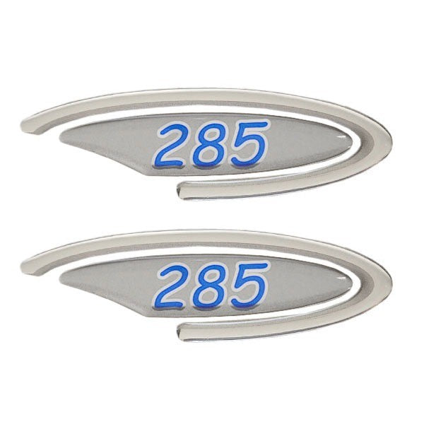 Lowe Boat Main Decal Set Blue Black White 2PC by Lowe