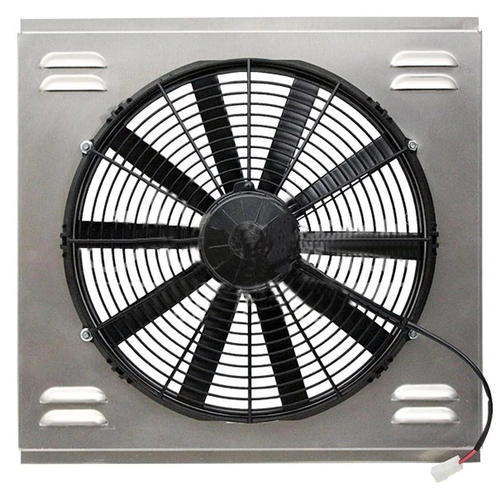 Z40074 Single High Cfm 16" Electric Fan & Shroud - 18 1/4 X 20 5/16 X